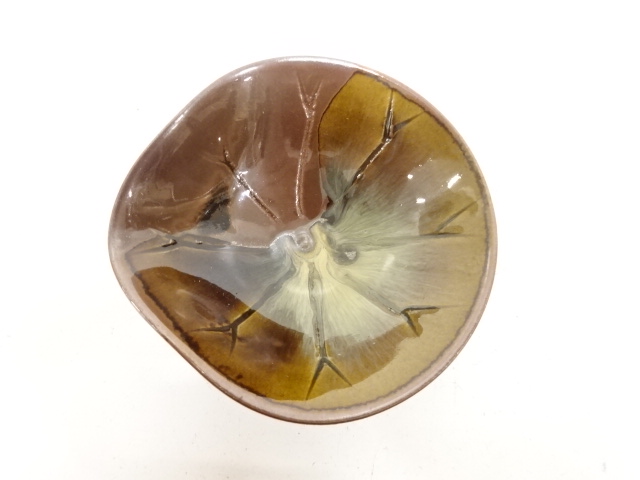  高取焼　高取八山造　蓮　盃